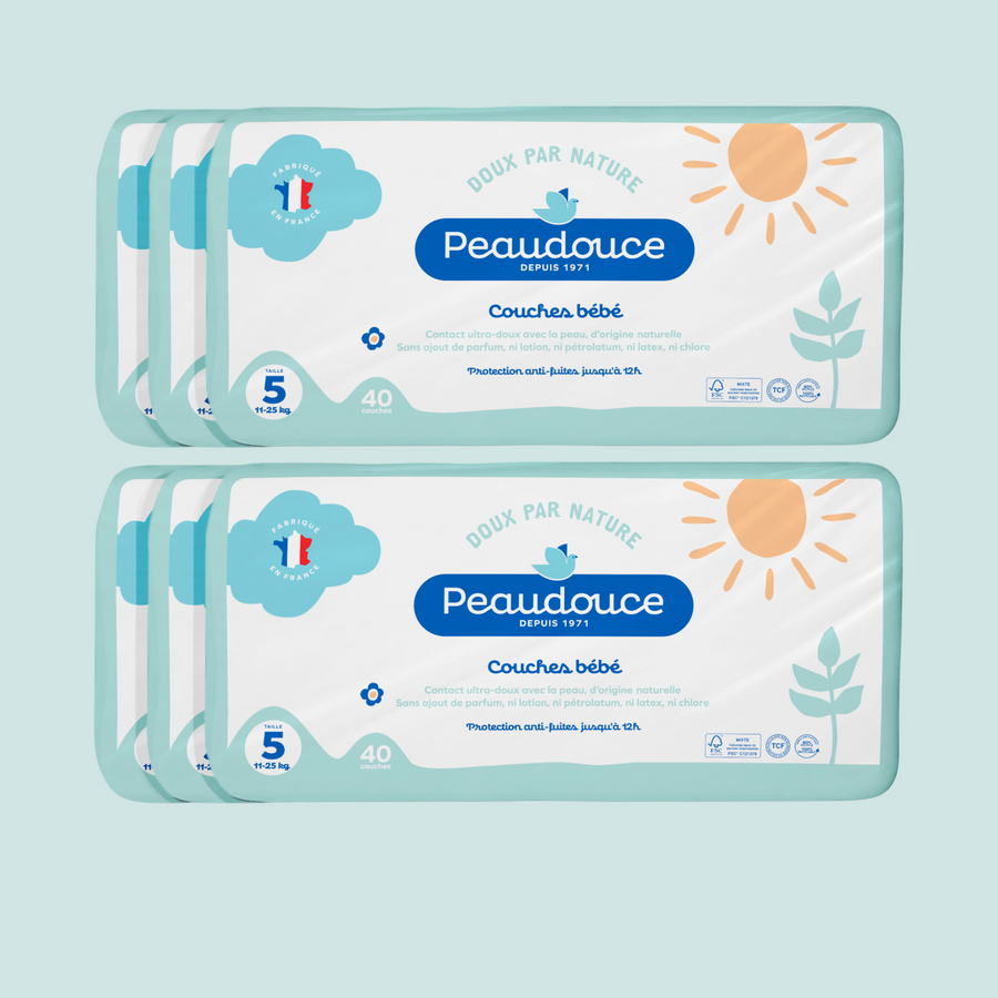 Lot de 6 maxi packs de couches T5 (11-25 kg) 240 couches